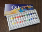 made in china 12ml 12colors in tube oil colour paints non toxic artist oil paint with ASTM EN71 certificate
