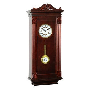 made in China old style wooden wall antique pendulum clocks