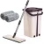Magic Mop Free Hand Washing Flat Mop Ultrafine Fiber Cleaning  Mop Cleaner Household with Bucket