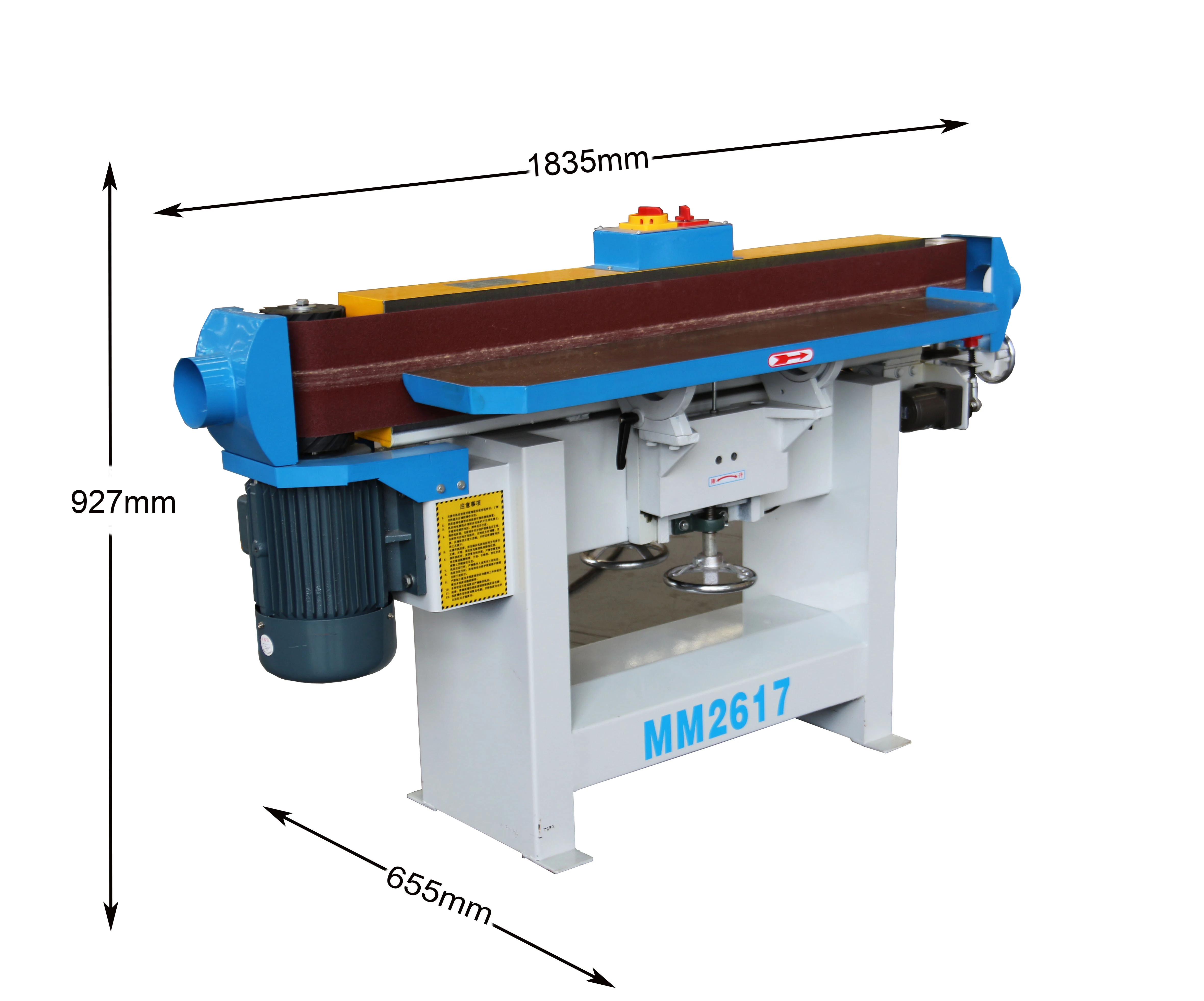 Manual vertical oscillating edge sanding machine, or belt sanding machine, modle NO. MM2617 from SAGA