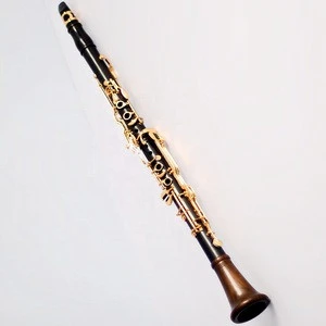 Manufacturers wholesale ebony clarinet G - tone gold - plated keys