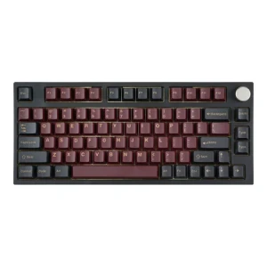 MATHEW TECH MK80 Red Samurai 75 Percent Hot-swappable Mechanical Keyboard Flexible DIY,3-mode Wireless Gasket mount keyboard