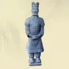 Meilun Quality Copper Color Life Size General Terracotta Warriors Antique Clay Collection Home Decoration Producer