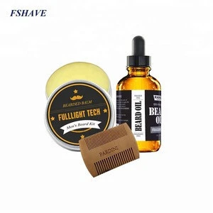Men Beard Care Products Facial Hair Growth For Man Private Label Conditioner Set