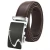 Import Men&#39;s Black Classic Ratchet Genuine Leather Formal Dress Belt with Solid Automatic Buckle from China