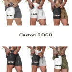 Mens Fitness gym shorts Men basketball shorts Workout mesh shorts