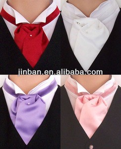 Mens quality polyester satin cravat