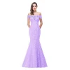 Mermaid Lace Beading Evening Dress High Collar Puff Sleeve Sheer Evening Gown Women Long Luxury Flower Prom Dresses 2019
