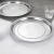 Import Metal Plates Sets Luxury Dinnerware Round Shape Stainless Steel China Dinner Plates For Restaurant from China