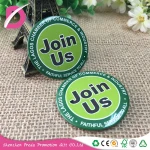 Metal safty pin back advertising promotions tin button metal badge wholesale