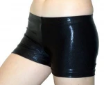 Metallic Black Volleyball Spandex Shorts