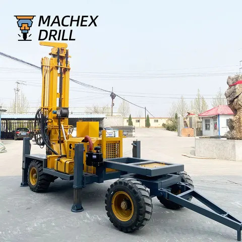 Tube Well Rig Buy Mg-200t 200m Trailer Mounted Pneumatic Water Well Drilling Rig ...