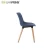Import Mid-back modern wholesale industrial fabric dining chair with beech feet from China