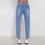 Import mid waist cool denim vintage straight boyfriend hole ripped jeans from China