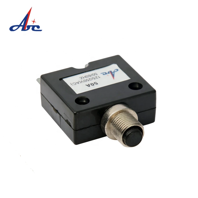 Mini Micro Miniature Small Plastic Push Type Resettable Overload Protector Electrical Automatic Circuit Breaker