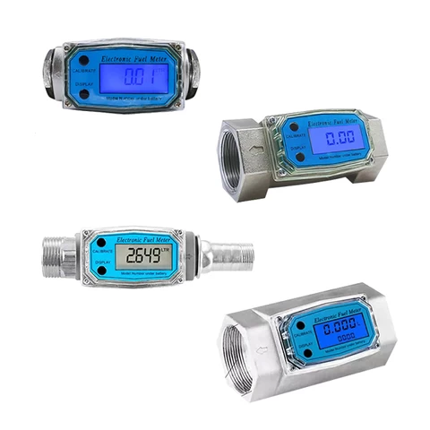 mini micro water flow meter ng2-2 alcohol marine diesel fuel flow meter for gas station diesel Electronic turbine flow meter