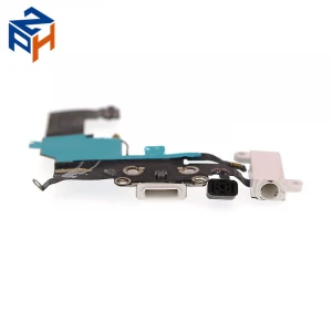 Mobile Phone Spare Parts USB White And Black Dock Charger Flex Cable For iPhone 5S