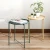 Modern design living room furniture cheap side table free sample small full metal coffee table