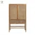Import Modern Furniture Wooden Natural Rattan Bookcase from China