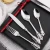 modern inox cutlery set dinnerware sets flatware gold hot sale and high level product royal court style