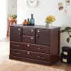 Modern living room wooden storage cabinet , the cabinet that brings drawer
