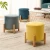 Import Modern Low Round Wooden Home Furniture Stackable Removable Cover Padded Lounge Foot Stool Pouf Chairs Ottoman from China