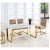 Import Modern marble top dining table with metal base Dining Table Set Room Furniture from China