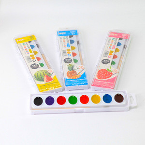 Mokeelo 663/set - 8 colours brands semi-dry non toxic eco friendly watercolor paint set for kids children and students