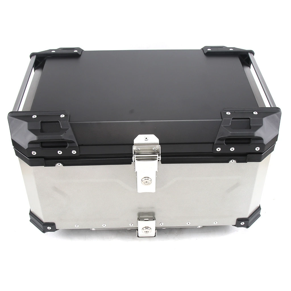 monthly sales 3000 sets high quality 65L  motorcycle trunk luggage aluminum tail box