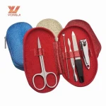 Most popular iron plating chromed adult manicure set with best quality