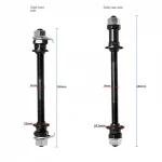 Mountain Bike Solid Axle Hub Front and Rear Gear Shaft Hub Axle Core Wheel Axle