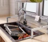 Multi-function Dish Drying Rack Over Sink Display Stand Stainless Steel Kitchen Utensil Storage Shelf Holder