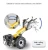 Import Multi-function full gear small snow blower 370 model street snow blower from China