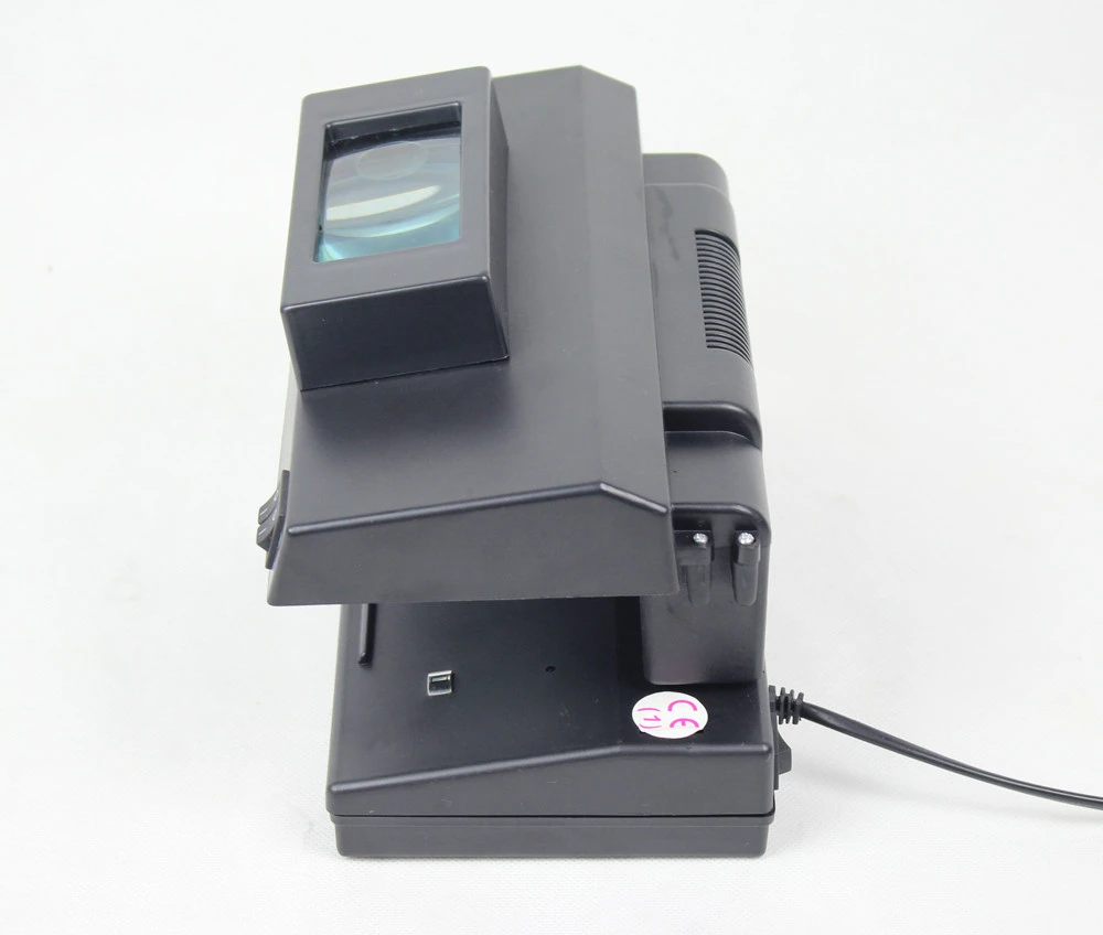 Multi function UV MG WM banknote Detectors money detector with big Magnifier10Times model XD107