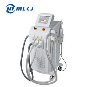 Multi Functional Beauty Machine Diode 808 + Elight Ipl Shr OPT + rf + ND Yag Laser With 4 Handles