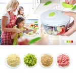 Multifunction Hand Pull Food Chopper Vegetable Fruit Slicer Meat Grinder Nuts Onions Chopper Mincer Blender Mixer Kitchen#JBJ-01