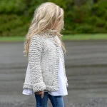 MUQGEW childrens winter coat Outwear Kids Baby Girls Outfit Clothes Button Knitted Sweater Cardigan Coat Tops