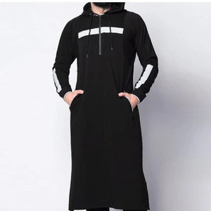 MXCHAN 2020 new hoodie long style thobe arab hoodie for Muslim hoodie islamic clothing man