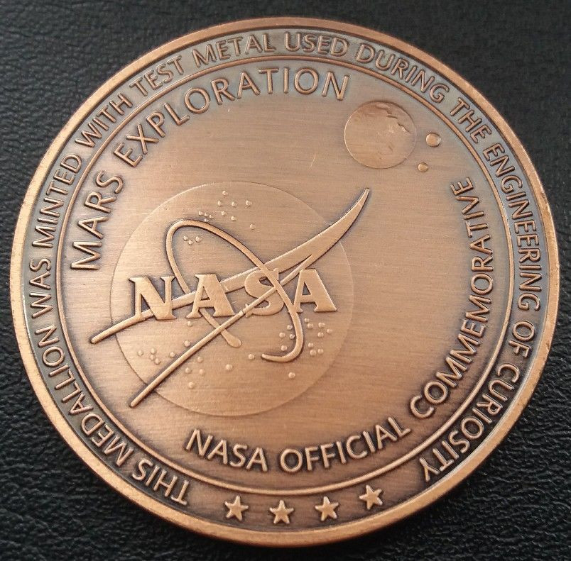 Buy Nasa Space Program Commemorative Mars Curiosity Rover Medallion ...