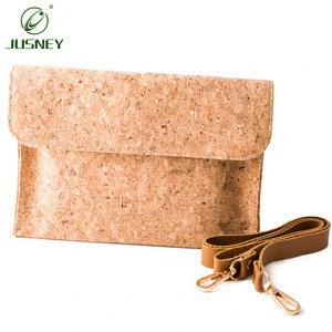 Natural Cork Wood Shoulder Bag lady Handbag