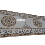 Natural polished medallions waterjet marble