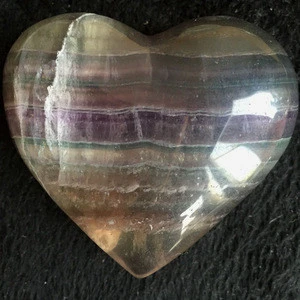 Natural Rock Crystal Carving Heart Shape Crafts for The One You Love