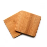 Natural Square Wooden Bamboo Coaster For Drink