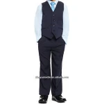navy pinstripe waistcoat set for boy