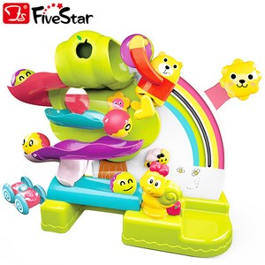 New 2 in 1 Marble Run and Sliding Car Combination Baby Educational Games Toys 6-12 months BSCI
