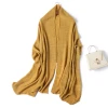 new 2020 fashion Winter Female Wool Scarf Women Pure color knitted long scarves man cashmere Warm shawl
