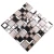 Import New 3D beveled mirror rose gold color square glass tile mosaic for bathroom kitchen wall backsplash decor from China
