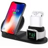 New Arrival 3 In 1 Docking Station Wireless Mobile Phone Charger For Apple Watch Stand With Dock For Iphone For Air Pods