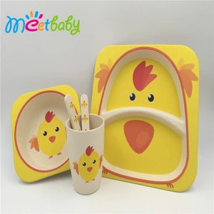 New Baby Products Eco-Friendly Dinner Dishes For Kids/Bamboo Dinnerware/Bambu Plates