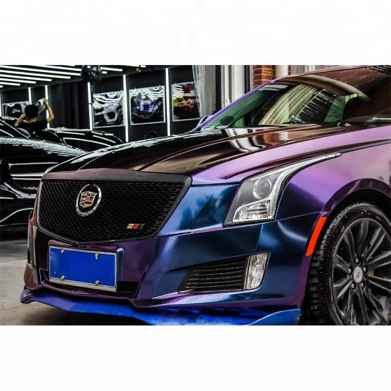 New Chameleon Pearl Purple to Blue Color Flow Wrapping Folien styling wrap vinyl car stickers